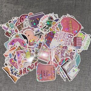 Colorful Book-Themed Stickers for Kindle , Laptop, water bottles , etc.! 90+